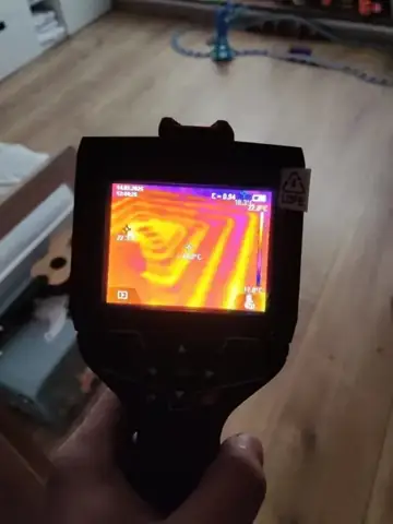 Kontrola podlahového topení termokamerou